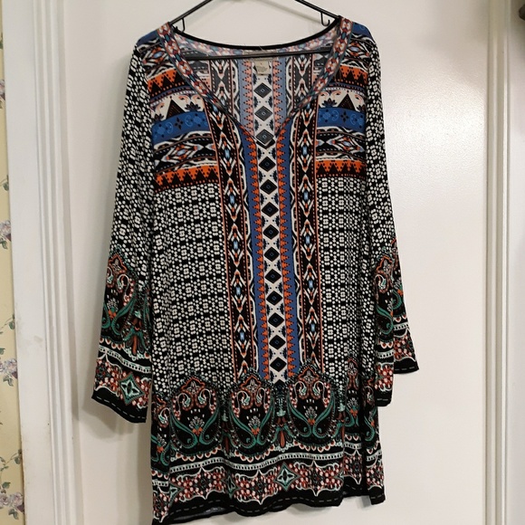 ANTHROPOLOGIE FLYING TOMATO ETHNIC TUNIC/DRESS, L - Picture 4 of 6